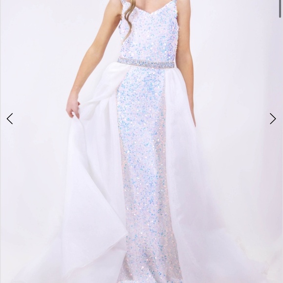 Ava Presley Glam Pageant Prom Dress size 10 - Picture 7 of 11